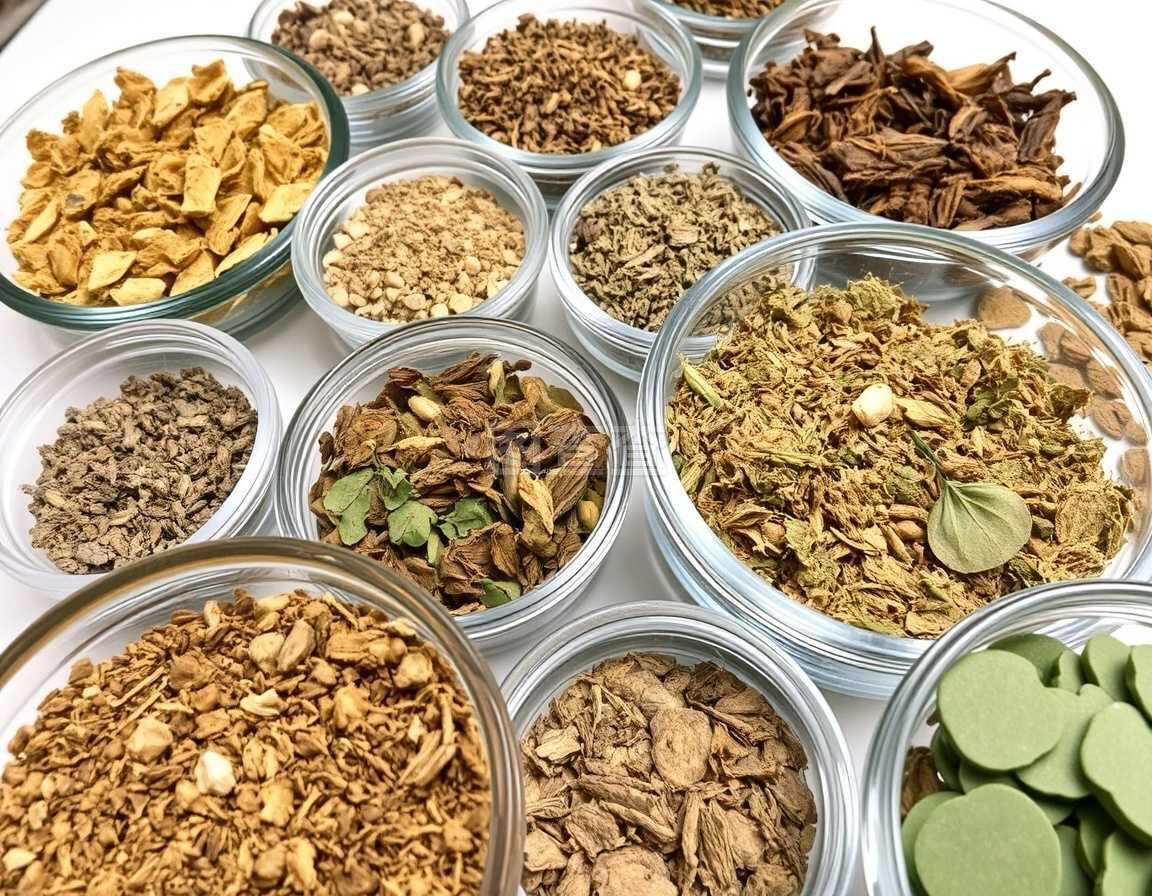 干燥的药材